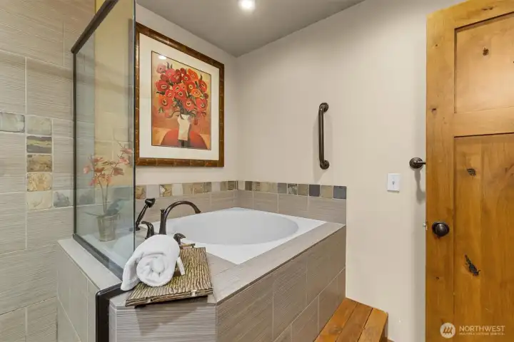 Soaking tub for apres-sledding