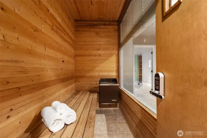 Sauna area