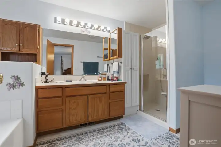 Shower redone 3 years ago to be more accessible