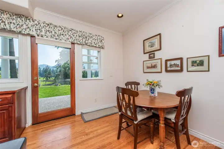 Off-kitchen Dining Area and Door To Back Patio