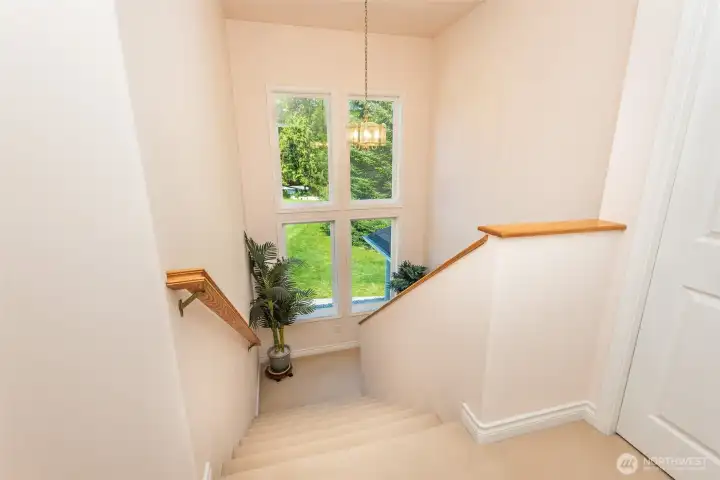 Stairway with High Ceilings