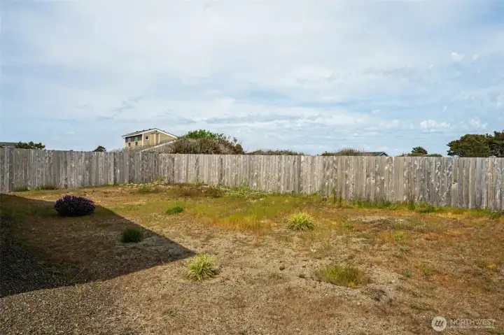 Fully-fenced backyard. Easy maintenance as it is or add your own landscaping.