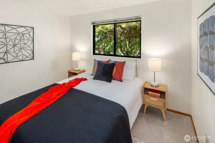 One of three main floor bedrooms. This room also has a nice sized closet.