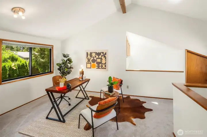 Another view of the bonus space. Attic storage is shown here!