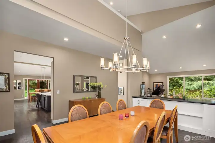 Generous dining room Generous dining room
