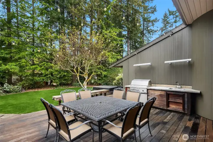 Epi deck, built in BBQ off opens to yard Epi deck, built in BBQ off opens to yard