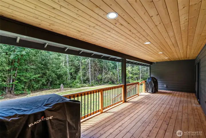 Covered back deck