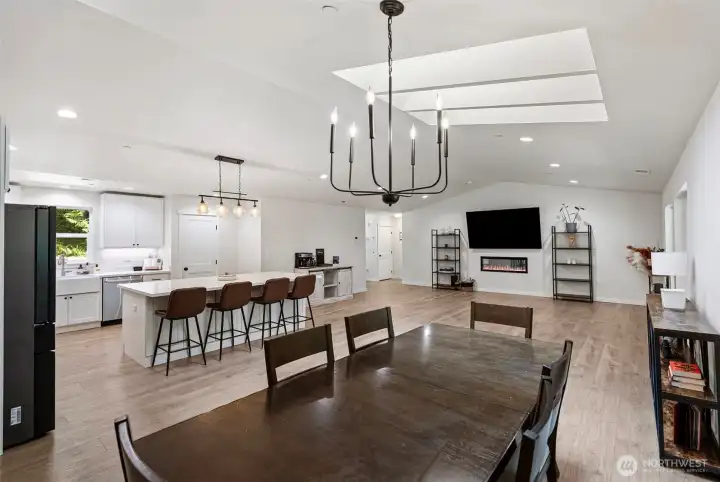 Wide view of main living area