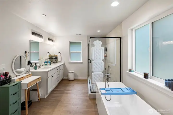 Primary bathroom off bedroom