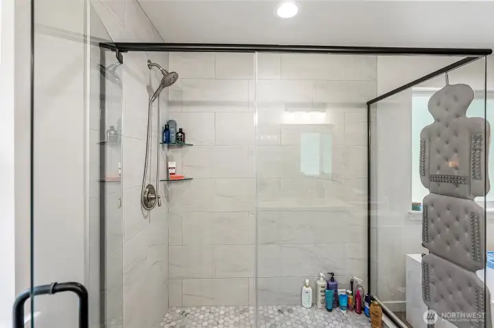 Tile shower