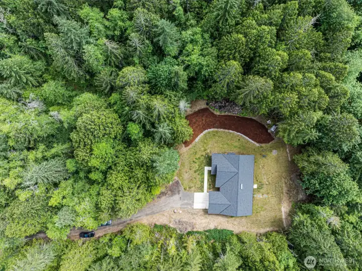 Drone view overhead