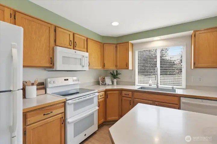 Plenty of cabinet space (and a walk-in pantry, not shown)