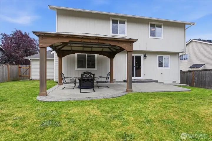 Large patio space with 12x12 structure