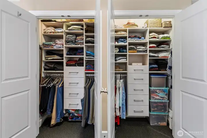 cal closets in both bedrooms cal closets in both bedrooms