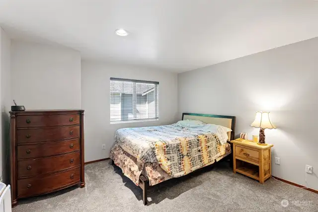 Very spacious primary suite with large walk in closet
