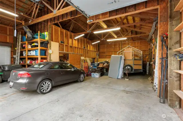 Large RV Garage with additional shop/loft area