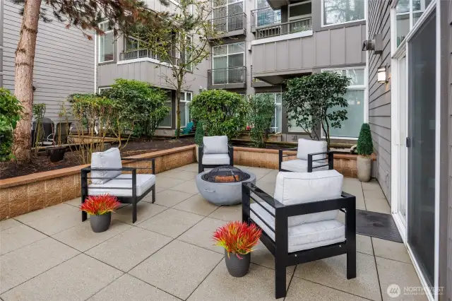 Gated Entertainment Patio off Living Room