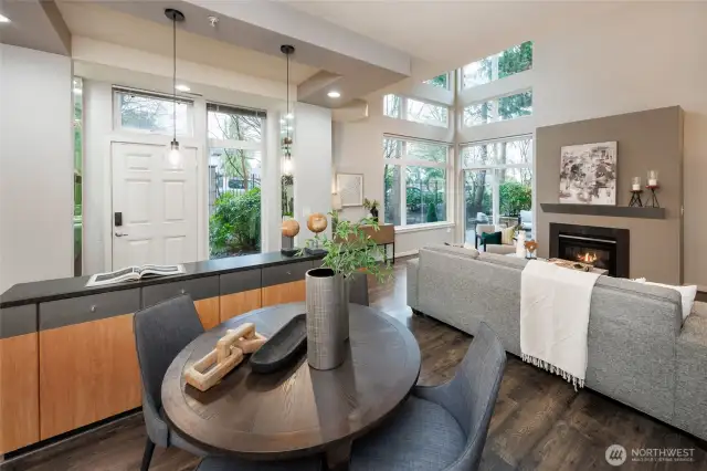 Separate Dining Area w/Built-In Buffet