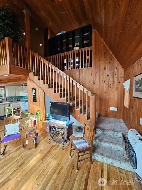 Stairs to the loft.