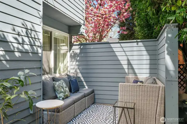 Enjoy your own private patio.