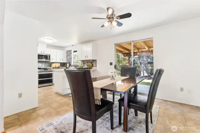 Note the seller is offering $1000 credit towards kitchen flooring at closing so you can select your own!   New carpet in all 3 bedrooms installed in 2025.