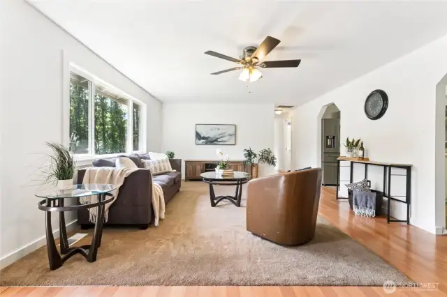 Welcoming family room