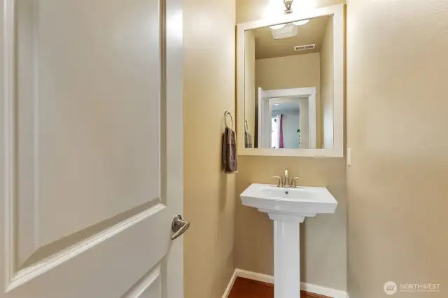 1/2 bath - main level