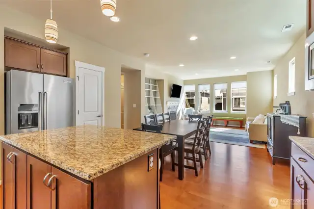 Looking towards living space from kitchen - main level