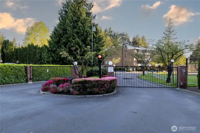 Gated entry into Glen Acres