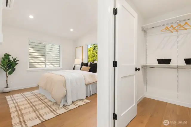 Main bedroom with large closet
