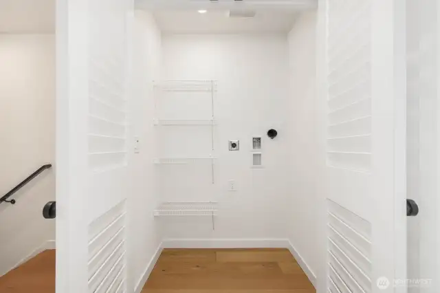 Ready for washer/dryer unit