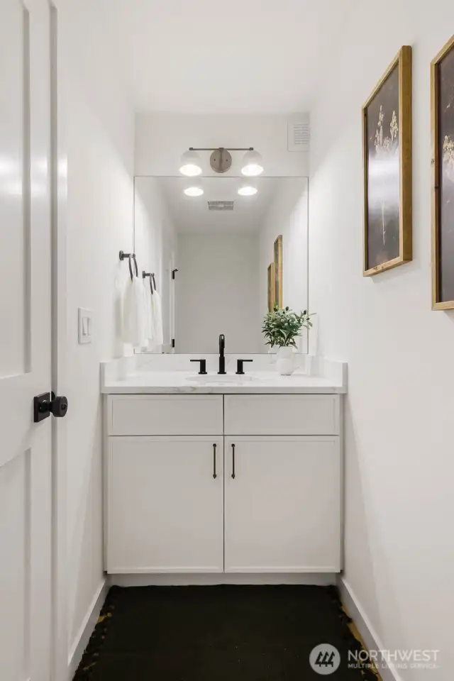 Main floor powder room