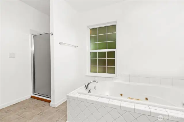 Primary bathroom.