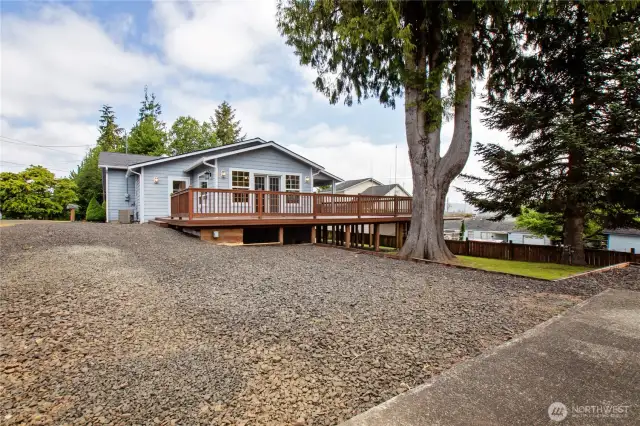 Backside of house.