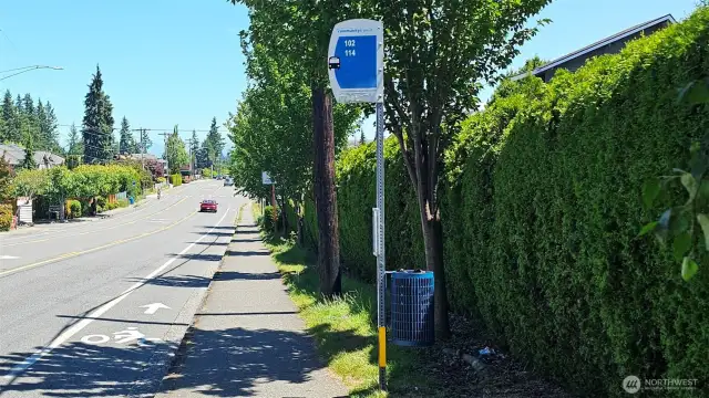Step right outside to Community Transit on lines 102 and 114.