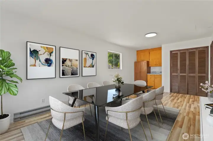 virtual staging for the multi-purpose room.