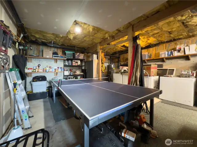 Owner's garage-style closet.