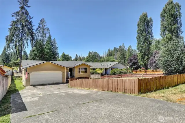 Great rambler with a fenced yard and room for your RV.