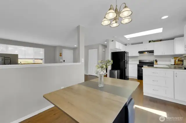 Dining room off kitchen.