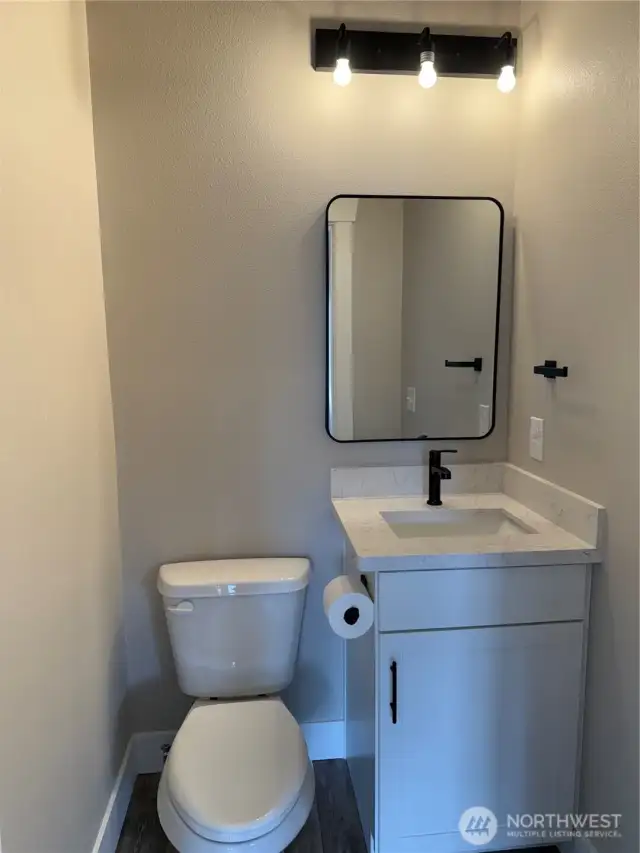 Powder bathroom on the main floor