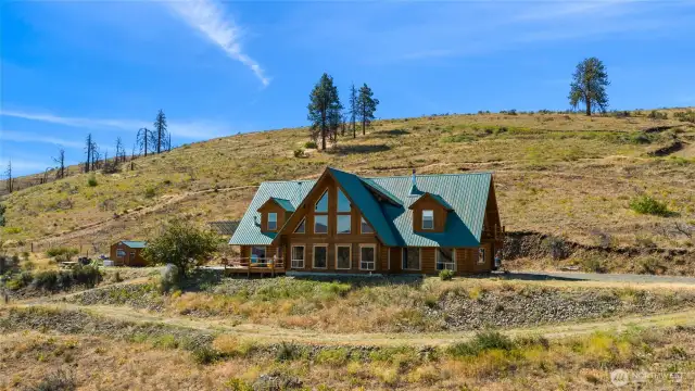 Beautiful log home on a large lot over 9 acres