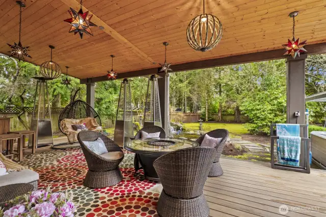 This delightful space if right off the billiard/rec room.