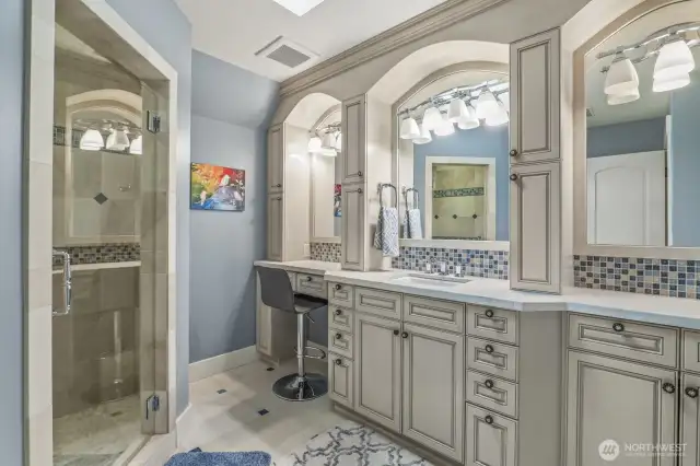 One of the en-suite bathrooms.