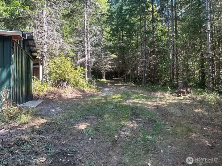 Back yard leading to the back 10 acres.