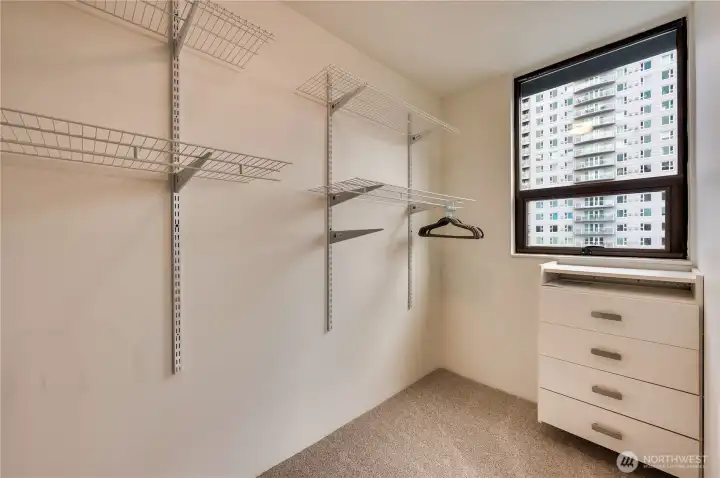 Huge walk-in closet off the primary bath.