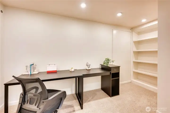 You can close the door for private on-line meetings.