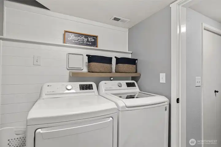Lower level laundry