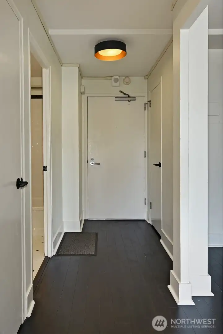 Entry Hallway with closets
