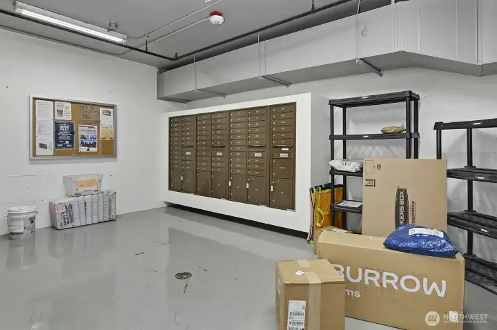 Mail & Package Delivery Room in Garage