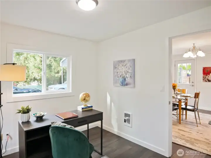 Bright and functional home office.